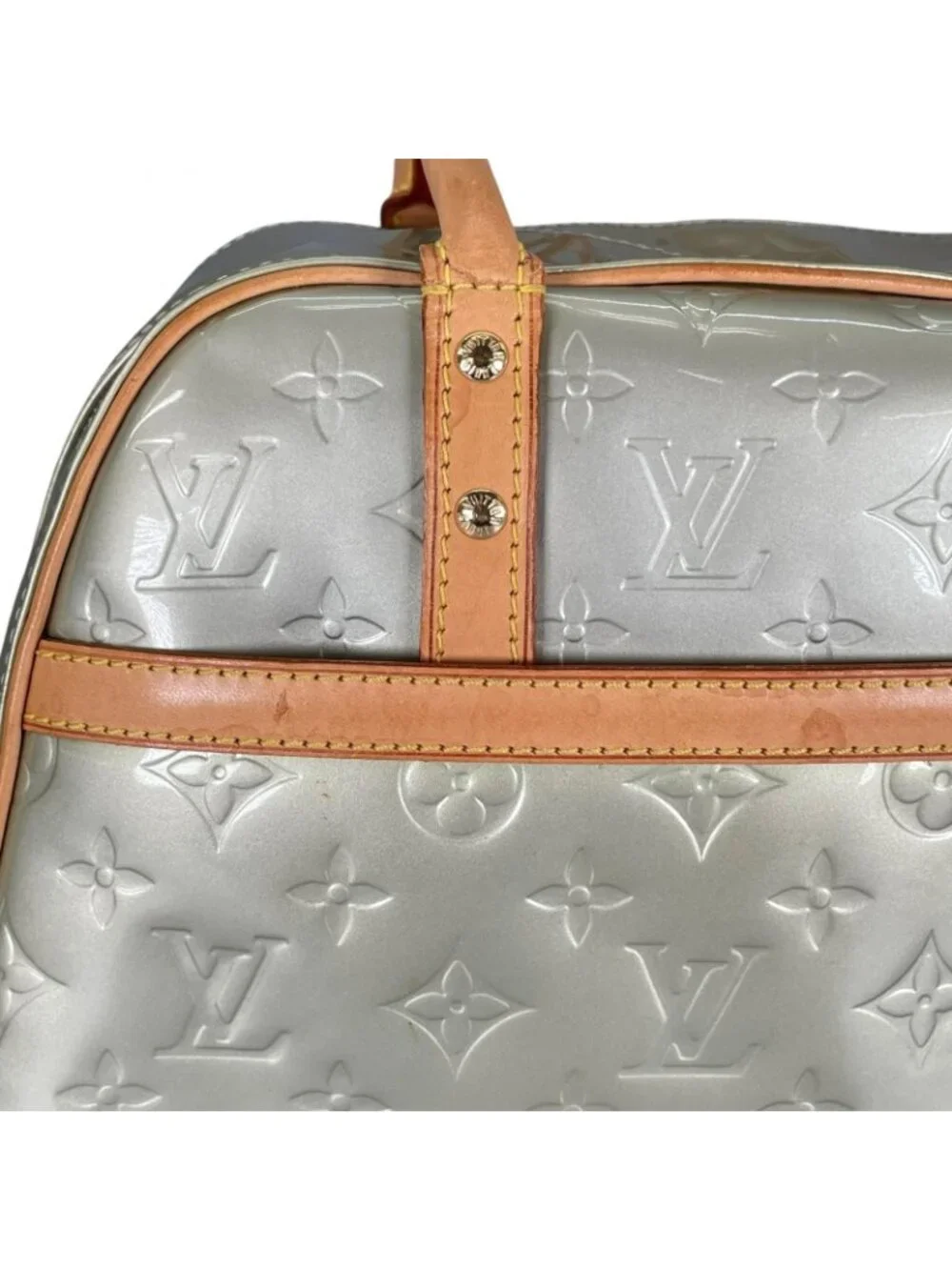 Louis Vuitton Tompkins Square Handbag Monogram Vernis Green
